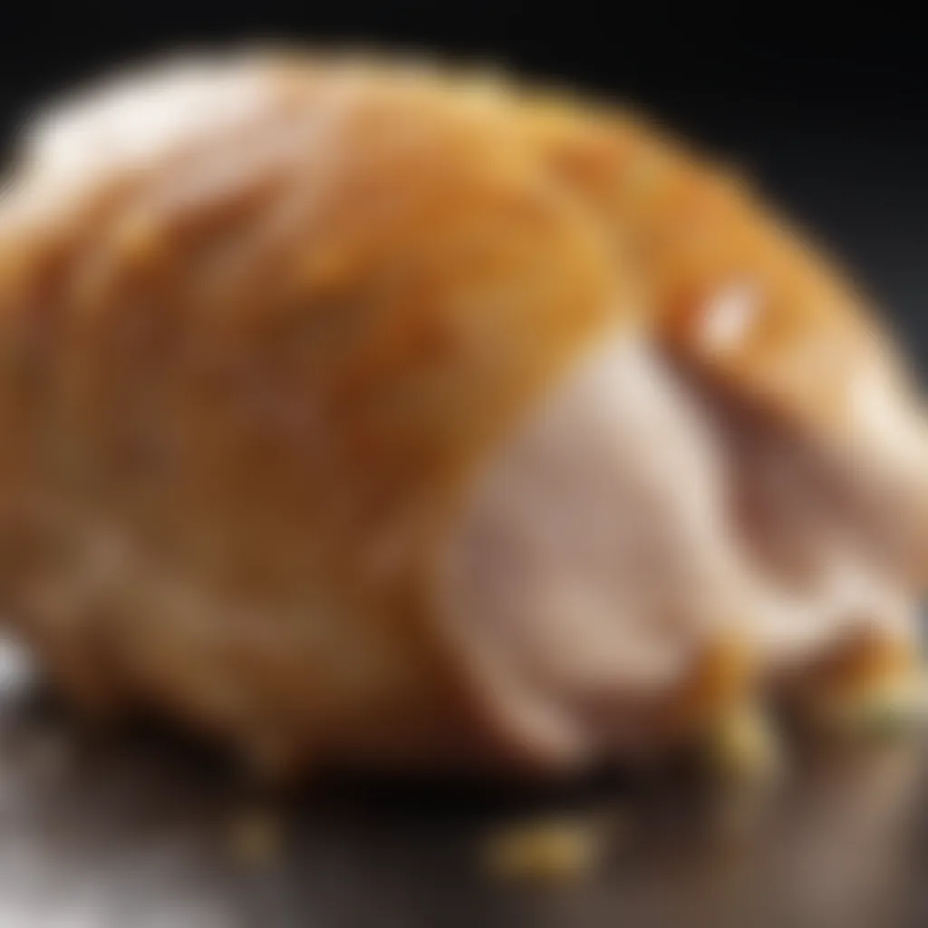 Tender chicken breast showcasing moisture retention