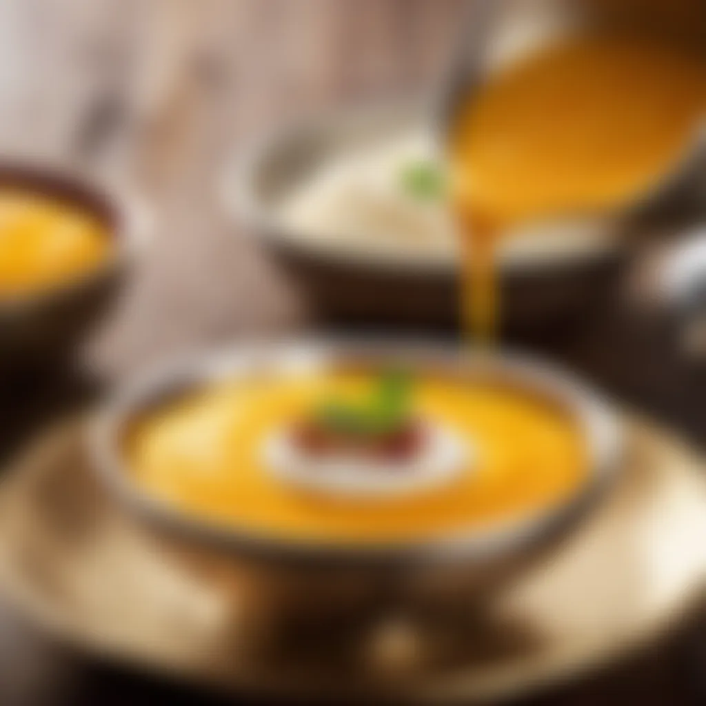 Serving Aamras Dessert