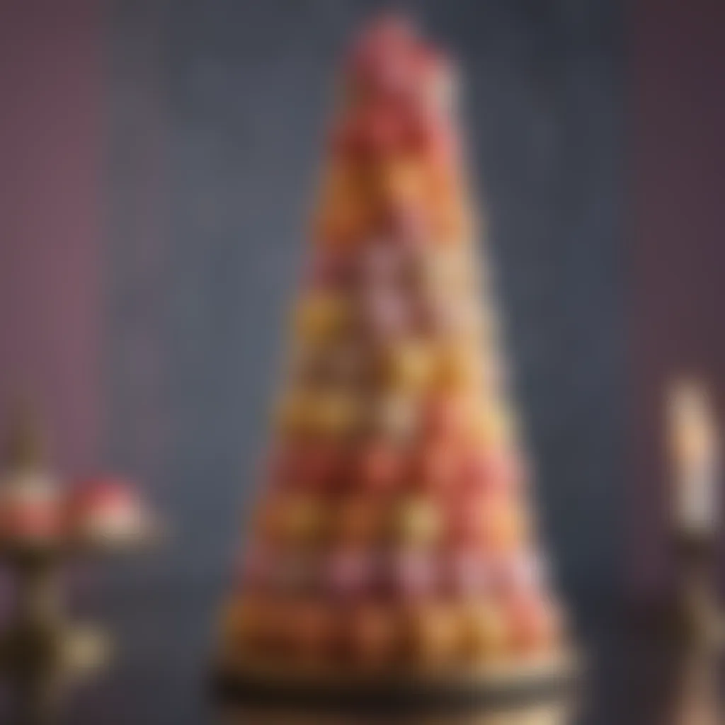 Elegant Macaron Tower