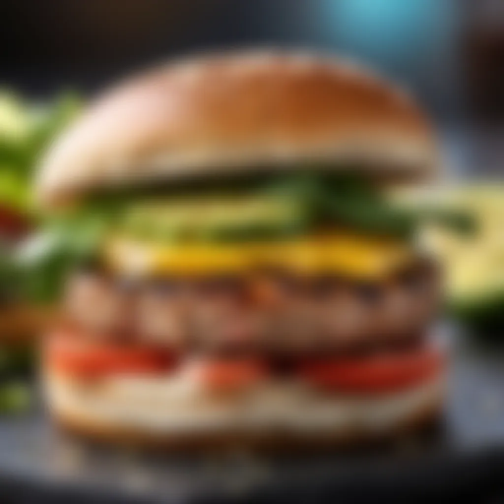 Grilled Ahi Burger Patty Grilled Ahi Burger Patty