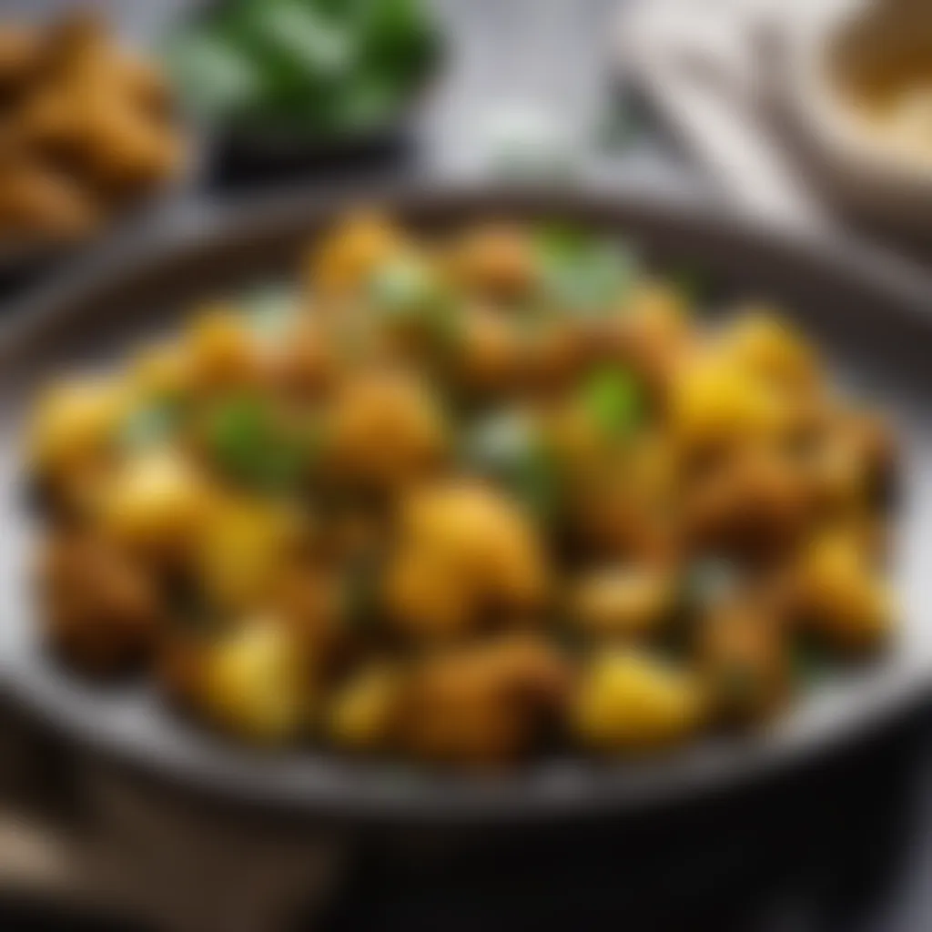 Delicious Aloo Gobi Plated