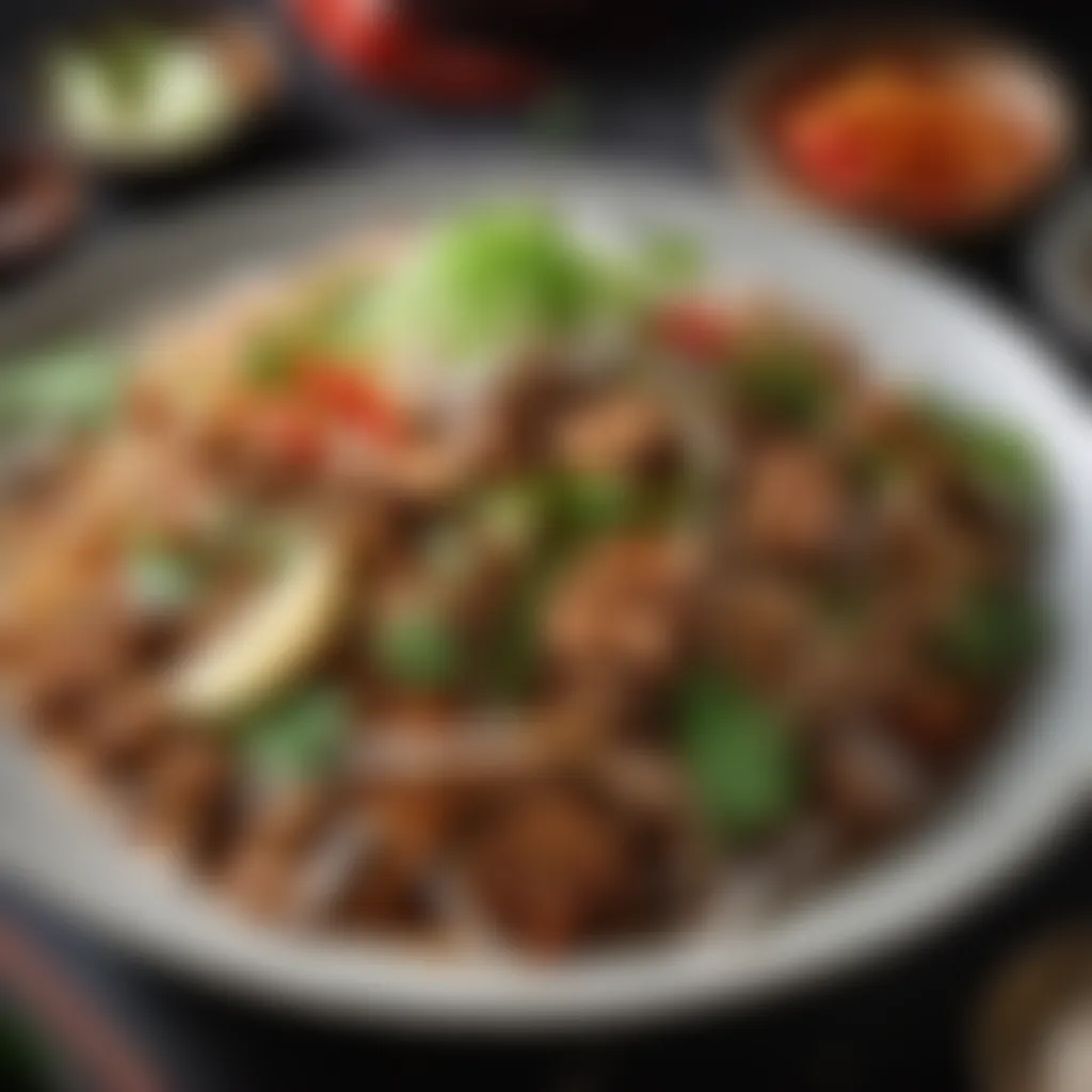 Deliciously Cooked Kway Teow Deliciously cooked kway teow with toppings