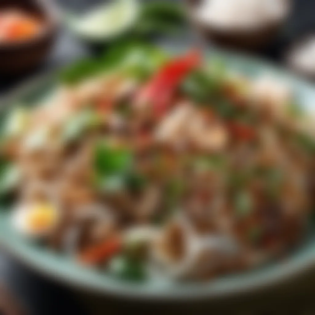 Fresh and Vibrant Ingredients Fresh and vibrant ingredients for kway teow