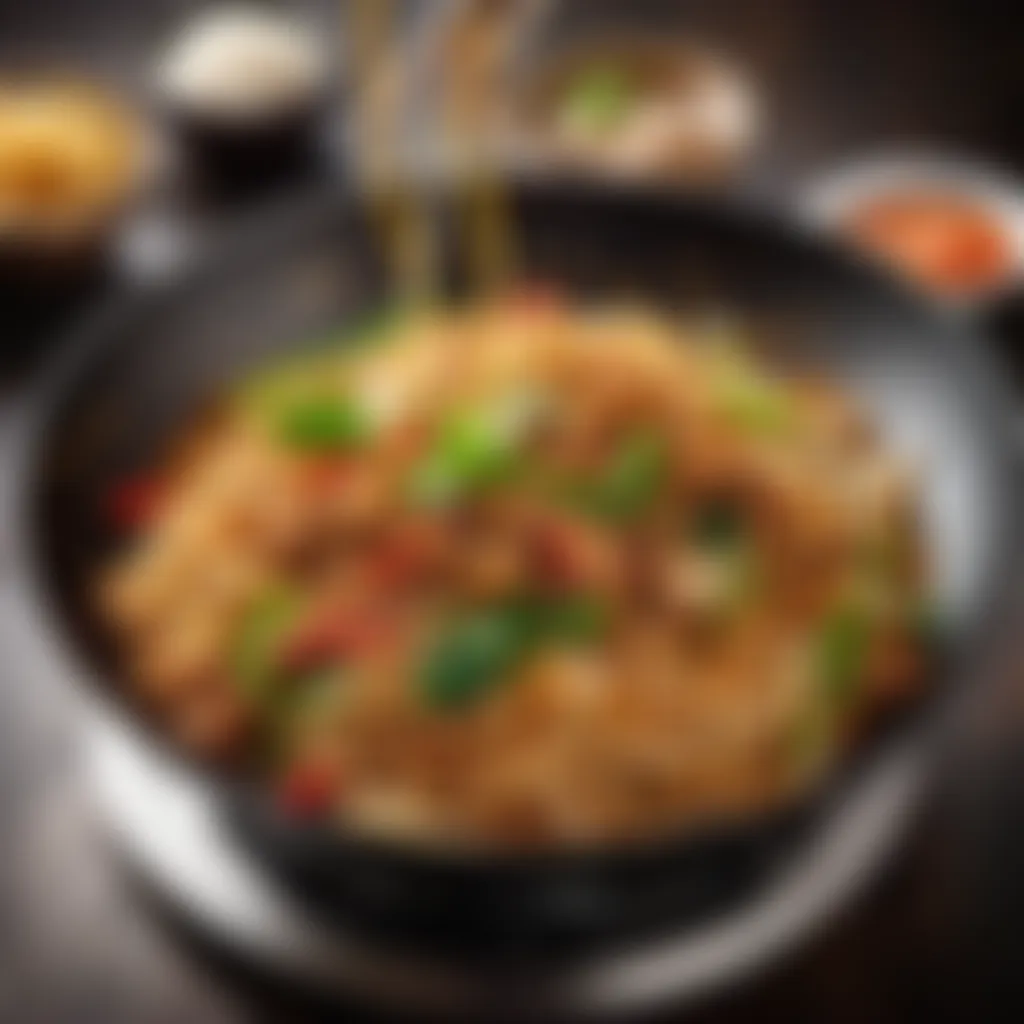 Sizzling Wok with Noodles Sizzling wok with noodles for kway teow