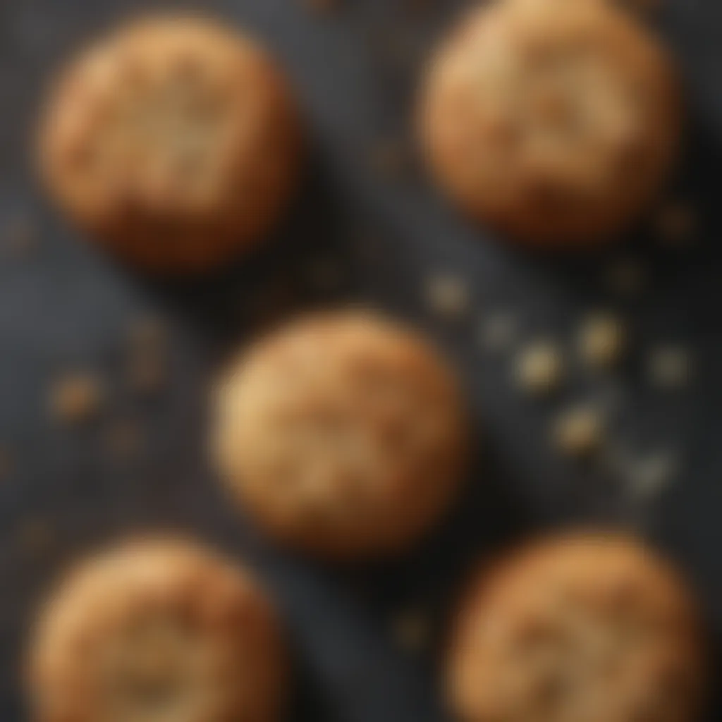 Anzac biscuits fresh out of the oven, showcasing a perfect texture