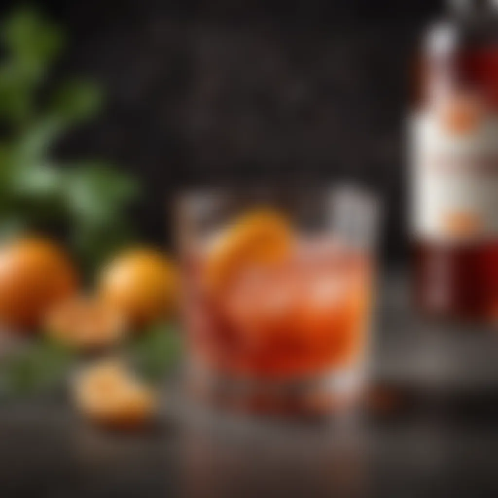 Elegant Aperol Negroni with a hint of botanicals