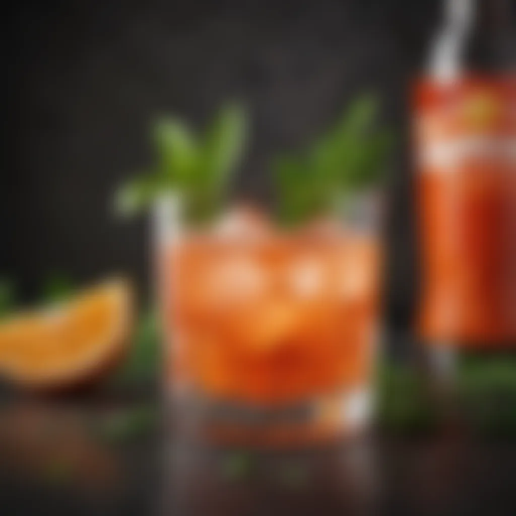 Innovative Aperol Smash with a dash of herbs