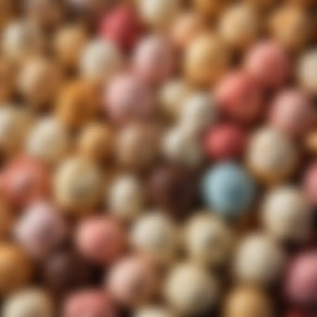 Diverse Selection of Ice Cream and Toppings A close-up of diverse ice cream flavors and toppings ready for selection