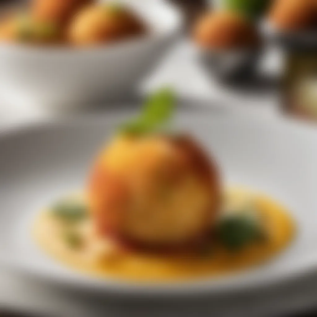 Gourmet Arancini Garnishing