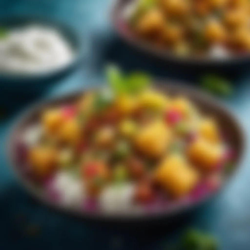 Tangy Temptation: Arbi Chaat Arbi Chaat with a burst of flavors