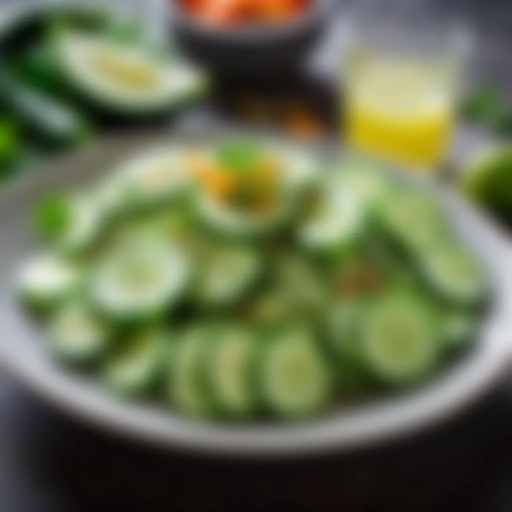 Refreshing Armenian Cucumber Salad with Herb Dressing