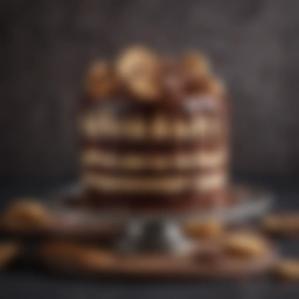 Decadent layers of chocolate ripple cake with Arnott's biscuits