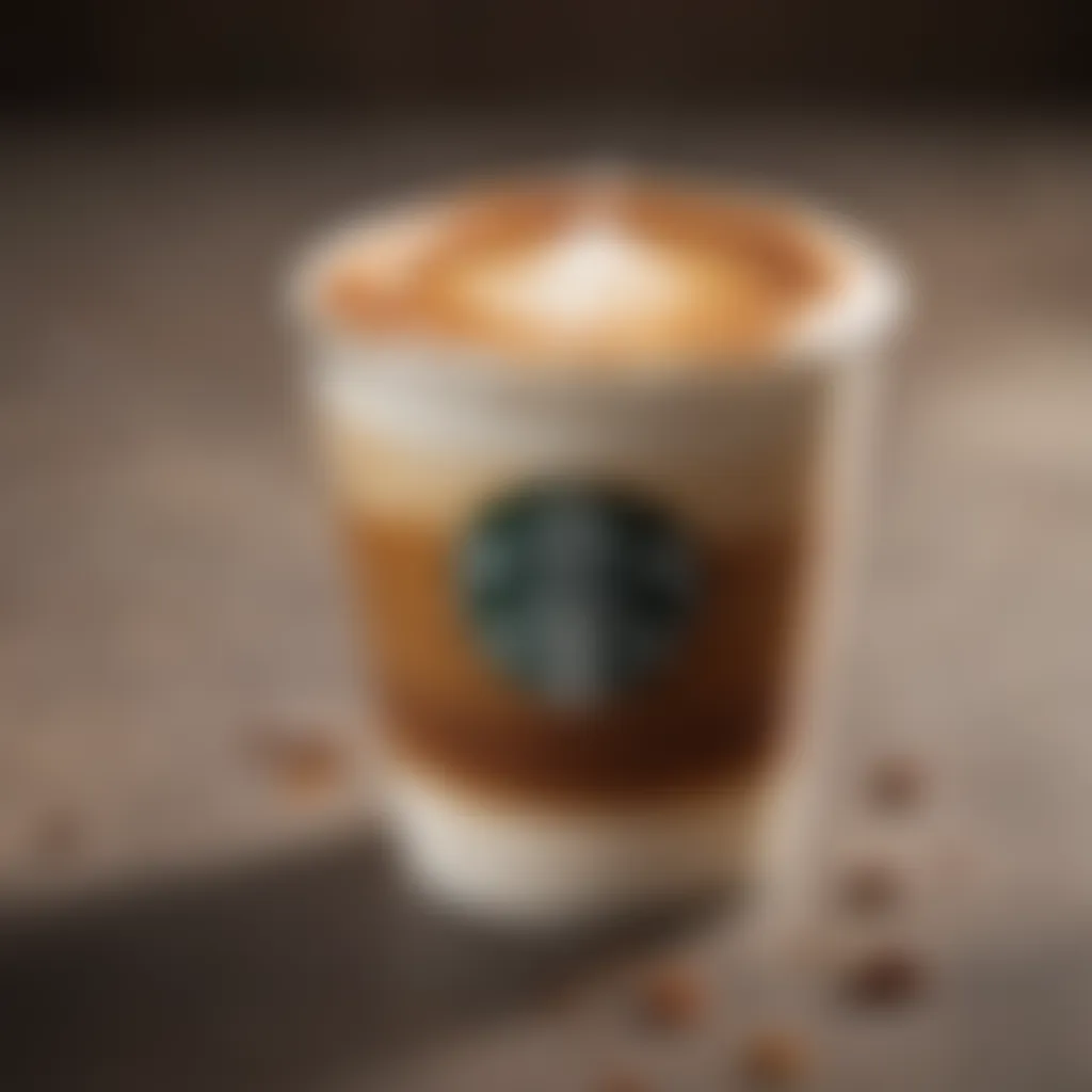 Aromatic Espresso Shot in Starbucks Caramel Macchiato