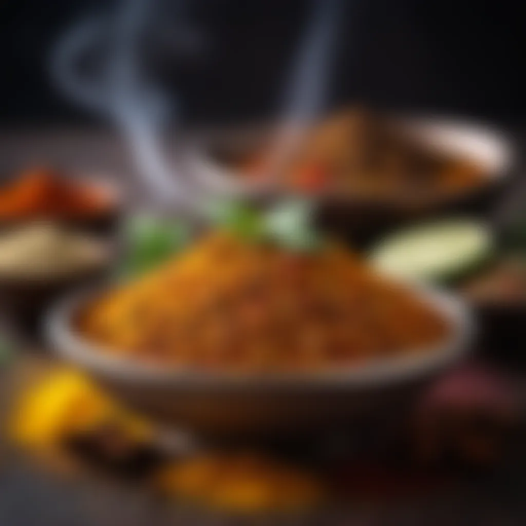 Aromatic spice blend in traditional Tamil cuisine