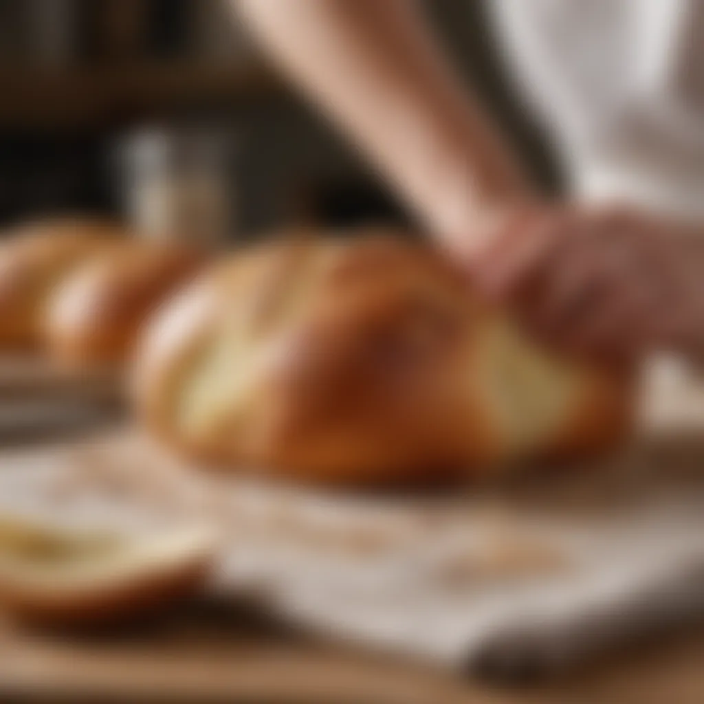 Precise measurements for baking the perfect bread roll