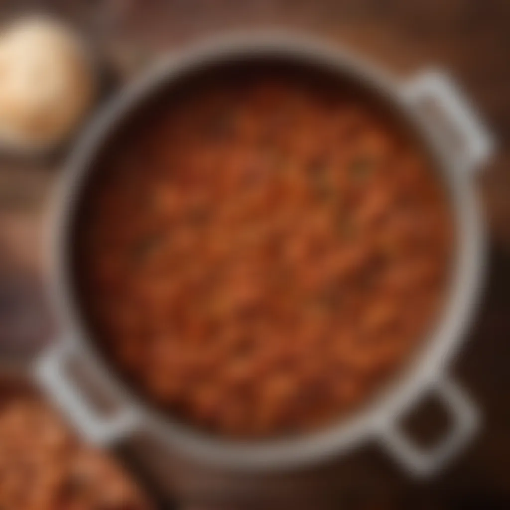 Artisanal BBQ Baked Beans in Rustic Pot