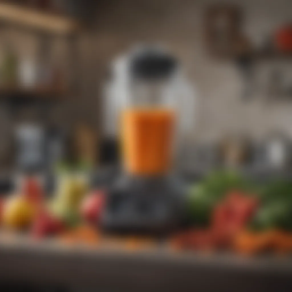 Artistic presentation of a Vitamix recipe