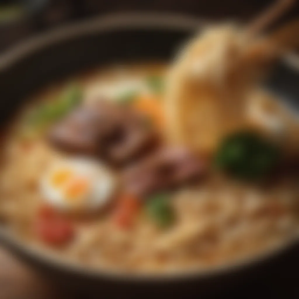 Artistic Ramen Presentation