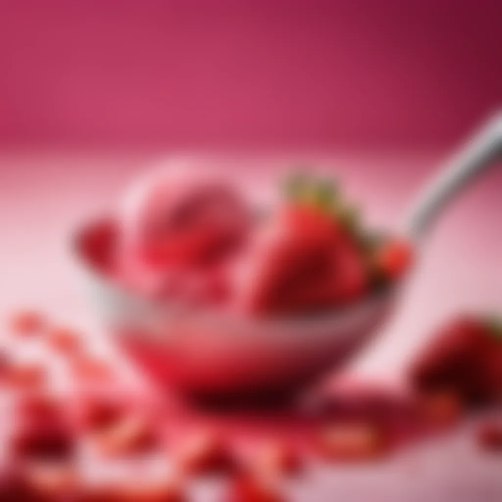 Scooping Perfection Artistic Strawberry Scooping