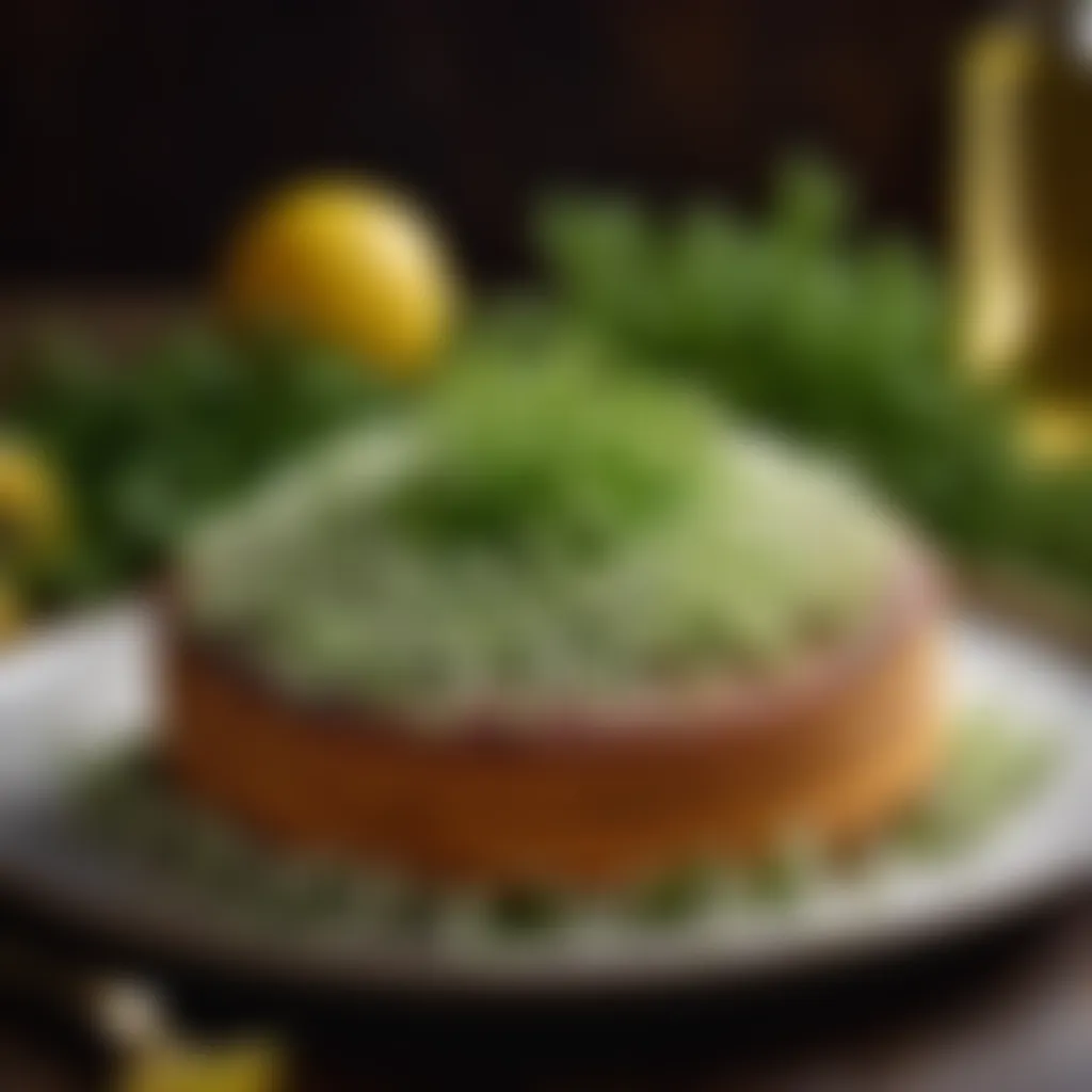 Crafting Culinary Masterpiece with Sweet Alyssum Artistic Sweet Alyssum Culinary Creation