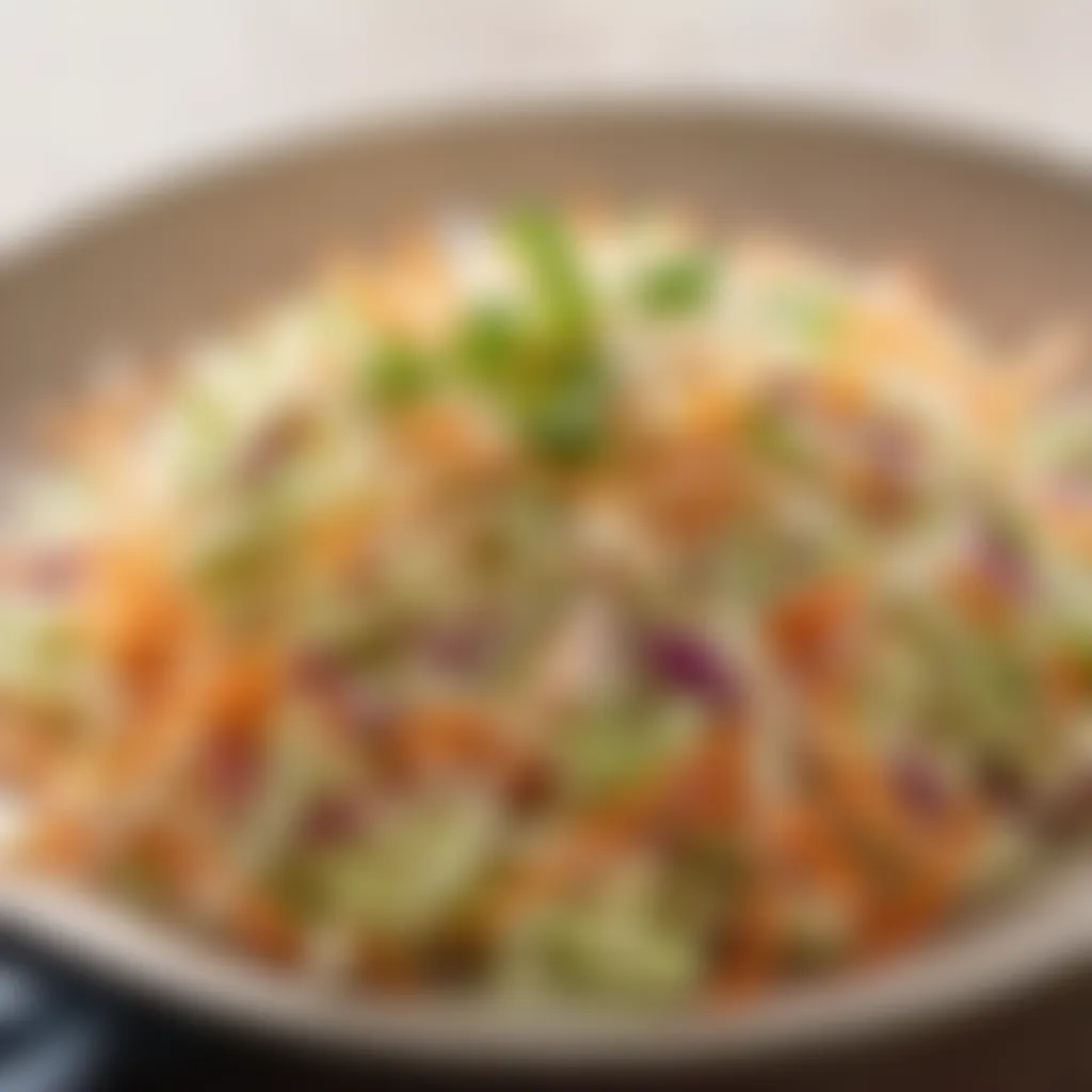 Asian coleslaw with sesame dressing