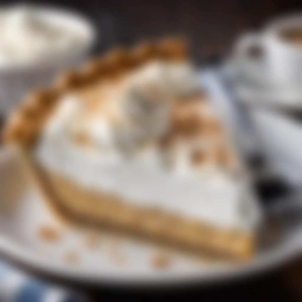 Atlantic Beach Pie Served with Whipped Cream