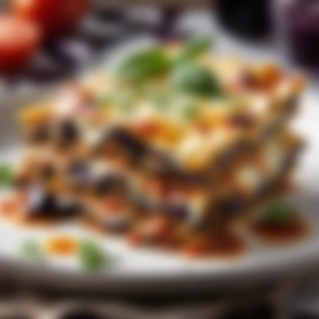 Aubergine Lasagne