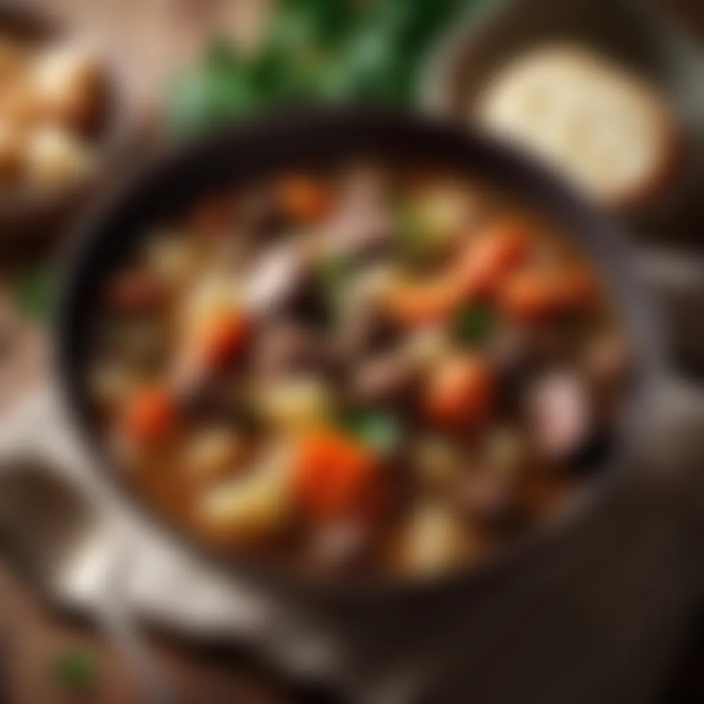 A bowl of authentic Irish stew Authentic Irish stew