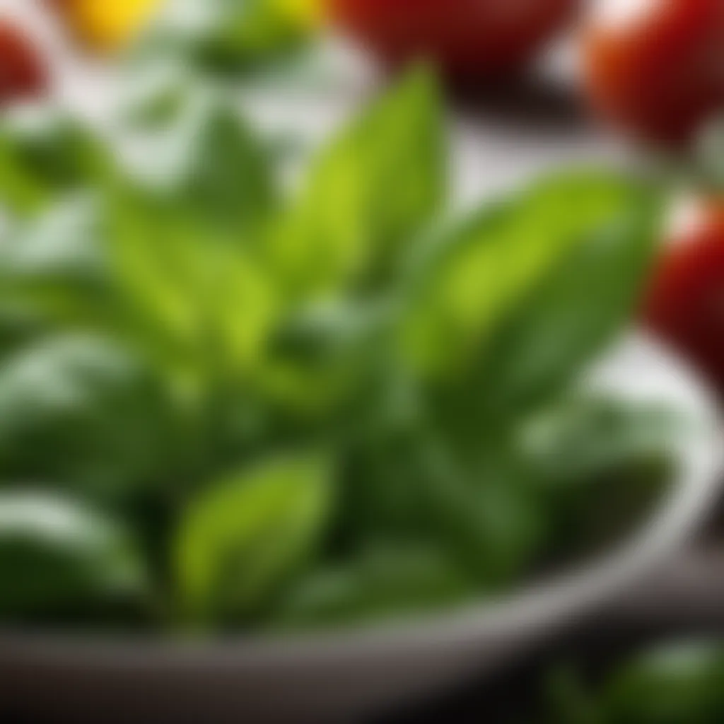 Basil Leaves Basil leaves