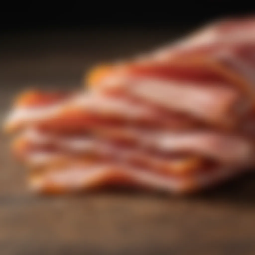 Comparison of bacon with alternative protein sources