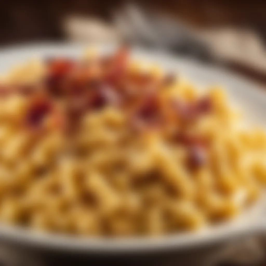 Savory bacon mac and cheese