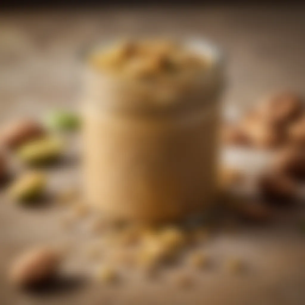 Golden baked pistachio almond butter