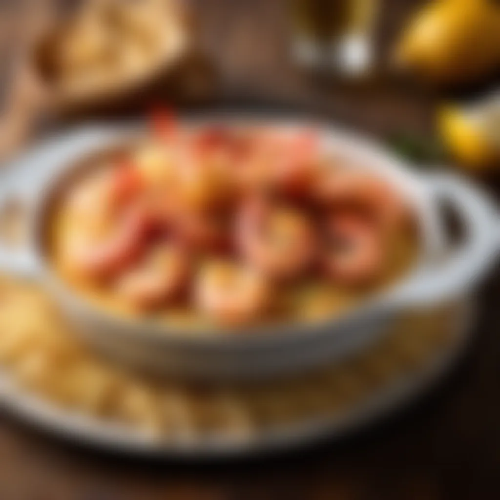 Artistic Baked Shrimp Nestled in Parmesan Crust