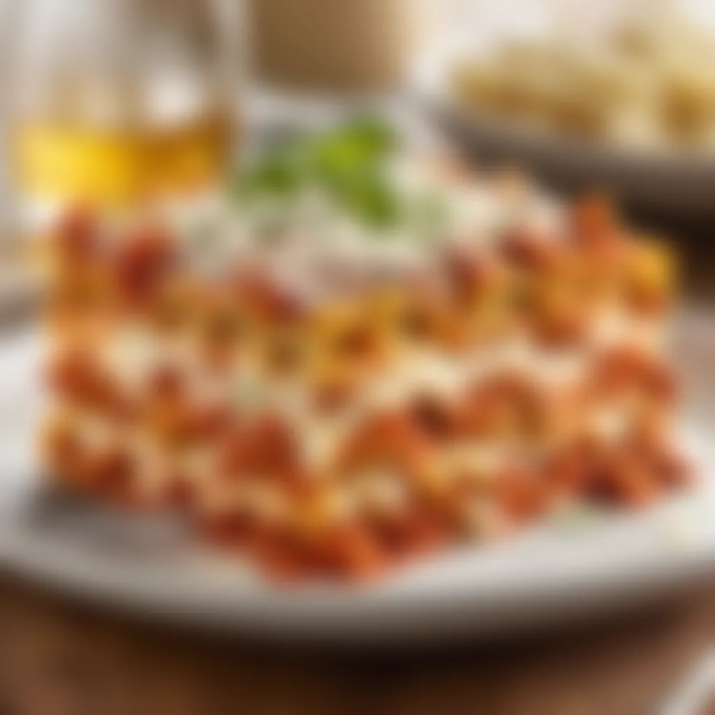 Delicious Baked Ziti Layered with Rich Tomato Sauce and Creamy Cheese Blend