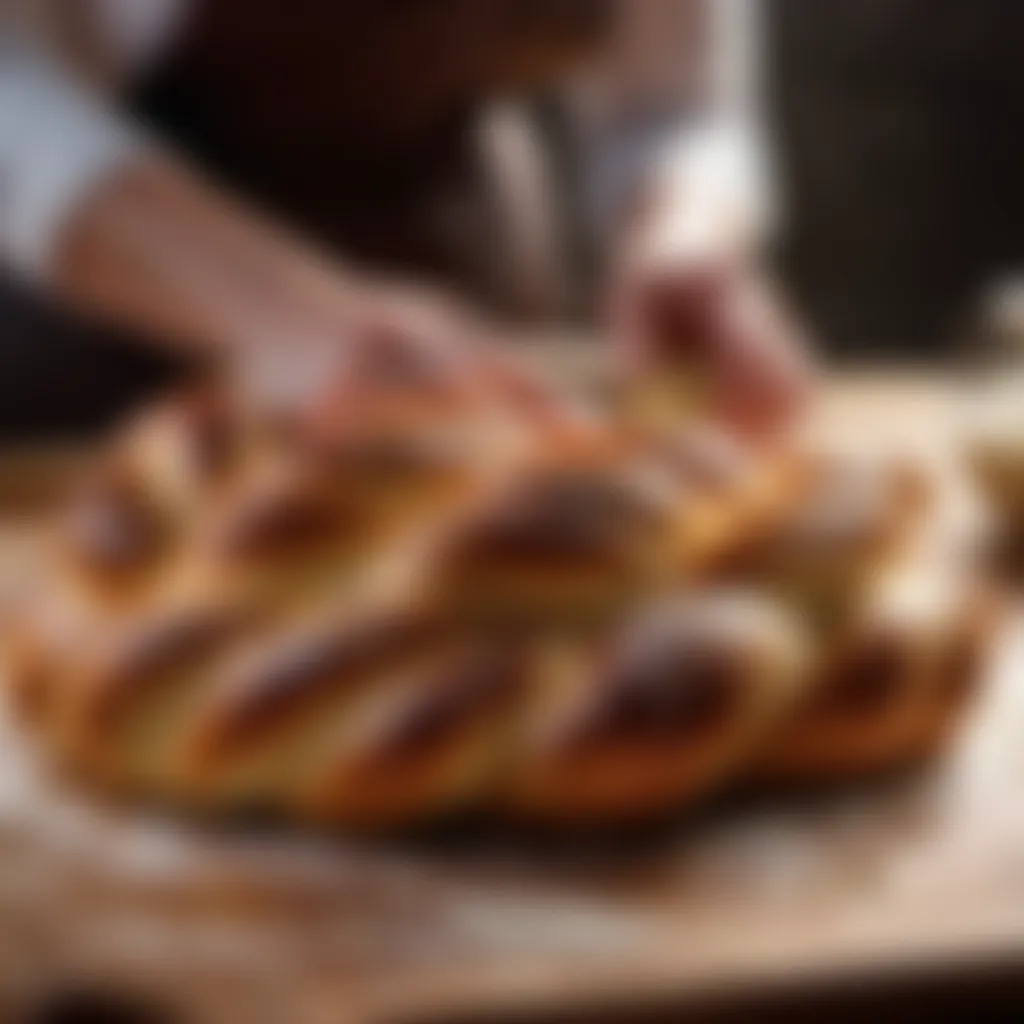 Braiding Challah Dough