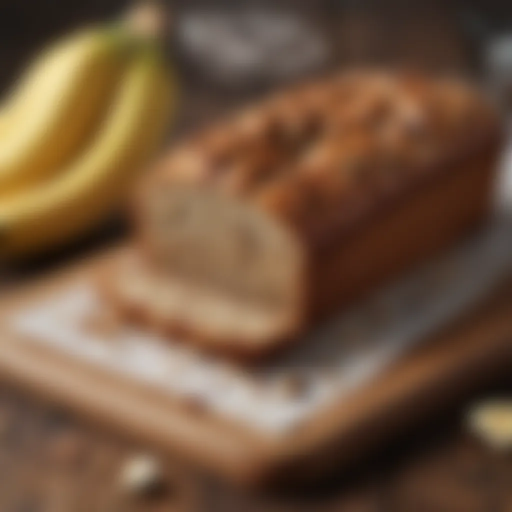 Banana Bread Sliced Display