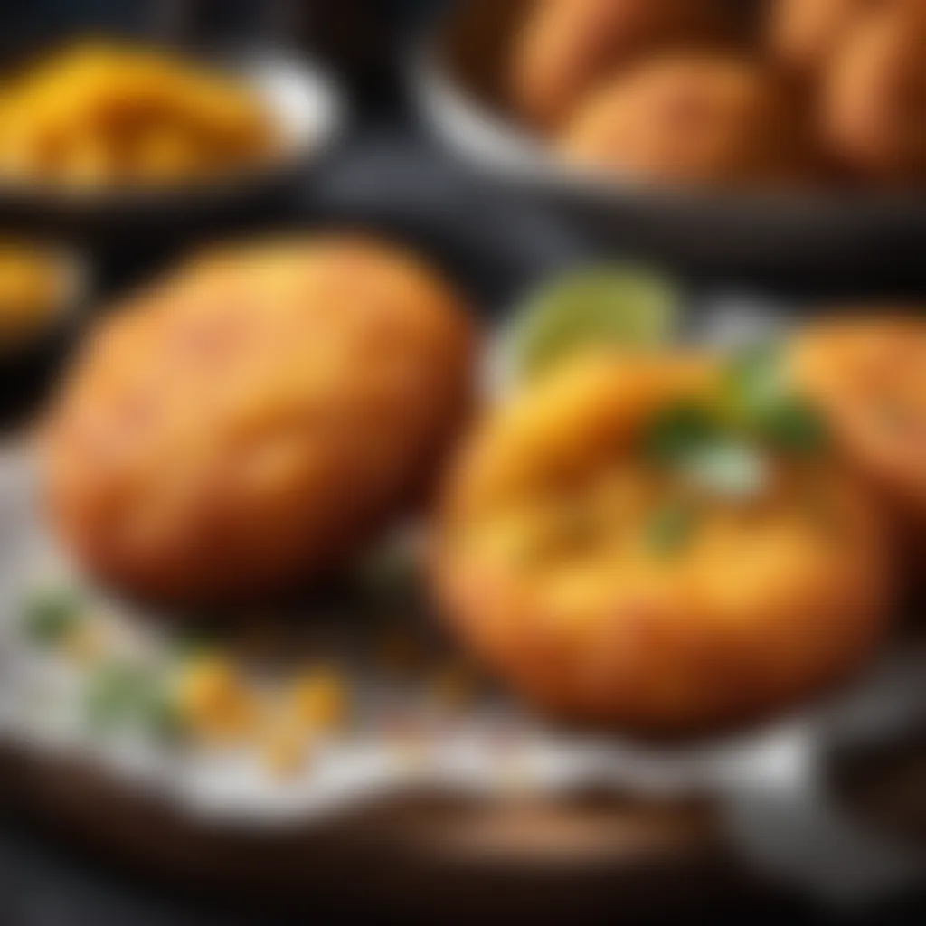 Golden and crispy batata vada