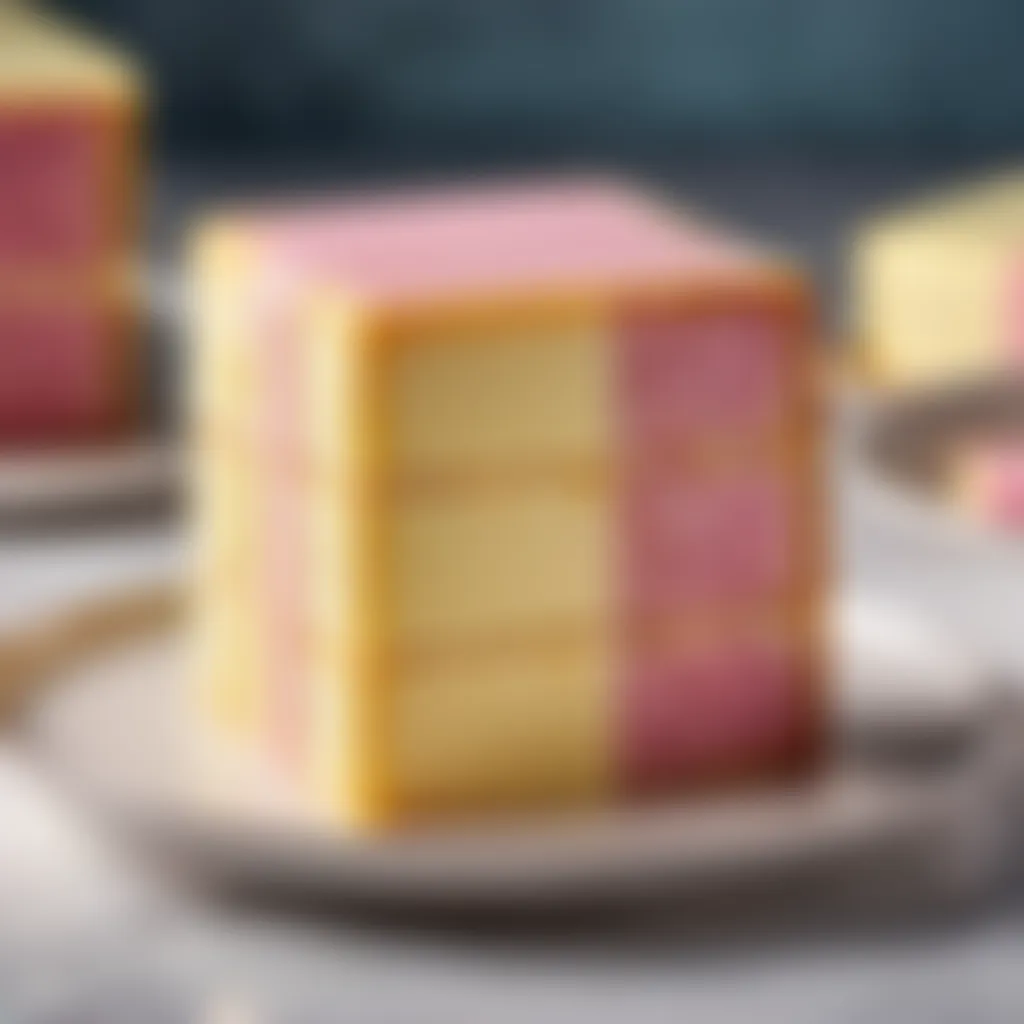 Battenberg Cake Sliced Battenberg Cake Sliced