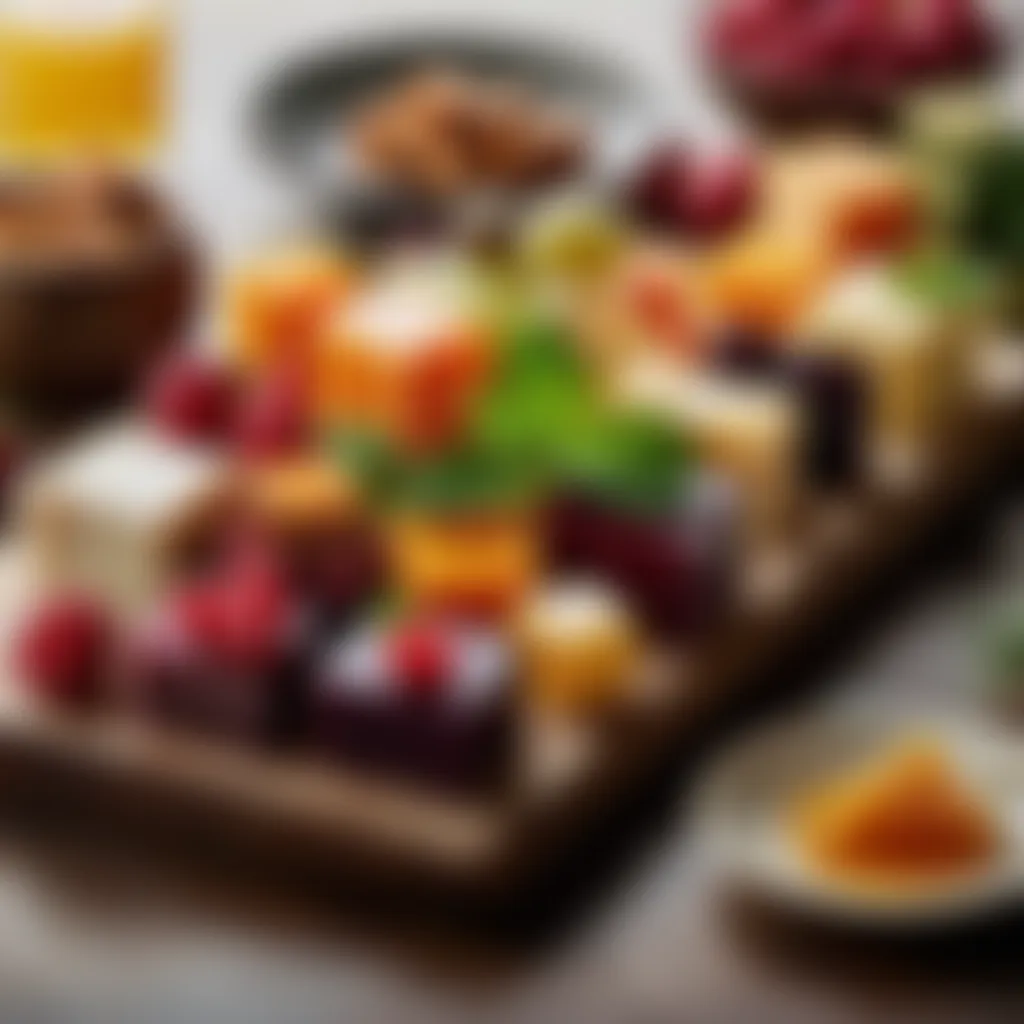 Beautifully Arranged Platter of Assorted Knox Blocks A beautifully arranged platter of assorted Knox Blocks