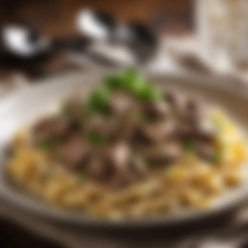 Beef Stroganoff