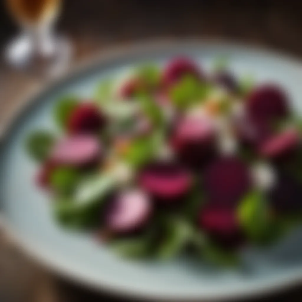 Beetroot Salad Presentation