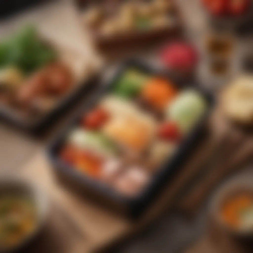 A bento box in a lifestyle setting, reflecting user preferences.