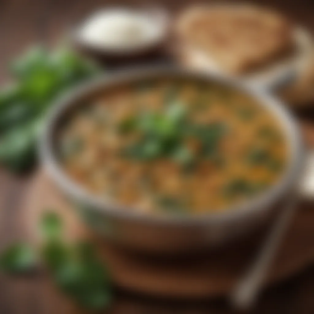 Savory Lentil and Spinach Dal