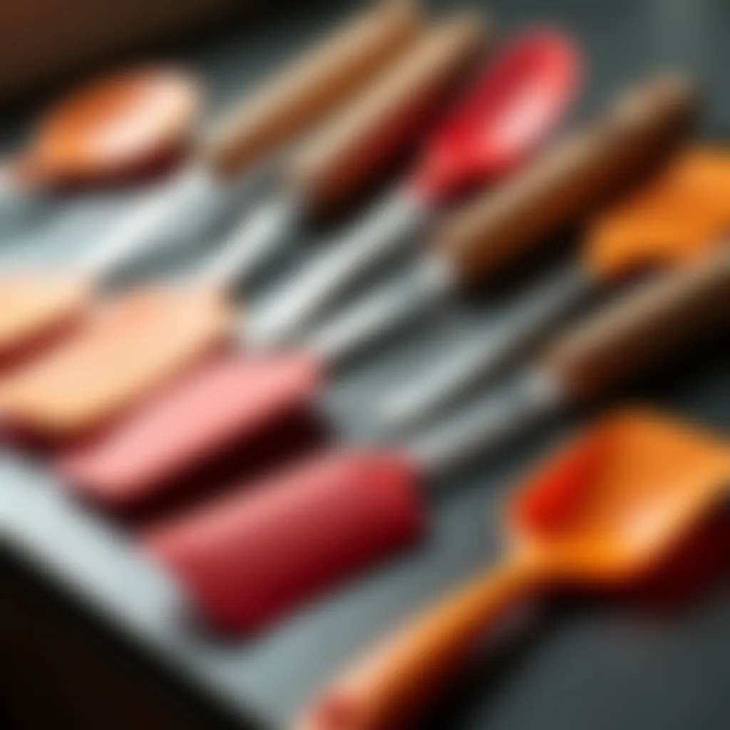 Selection of top-rated silicone spatulas on display