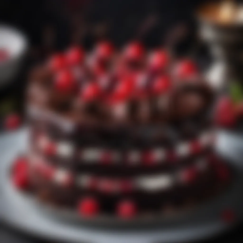 Black Forest Gateau - Elegant Presentation