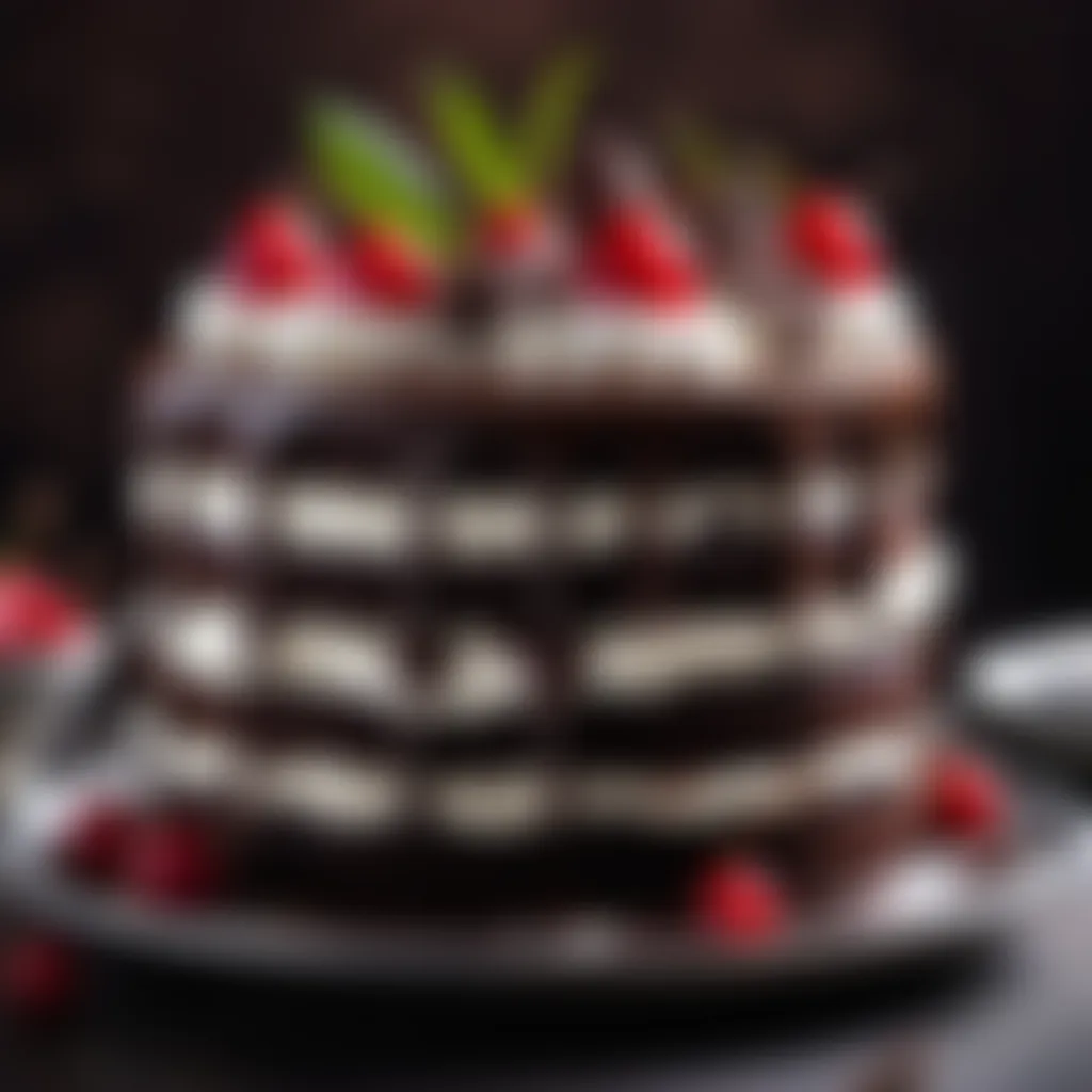 Black Forest Gateau - Moist Chocolate Cake Layers