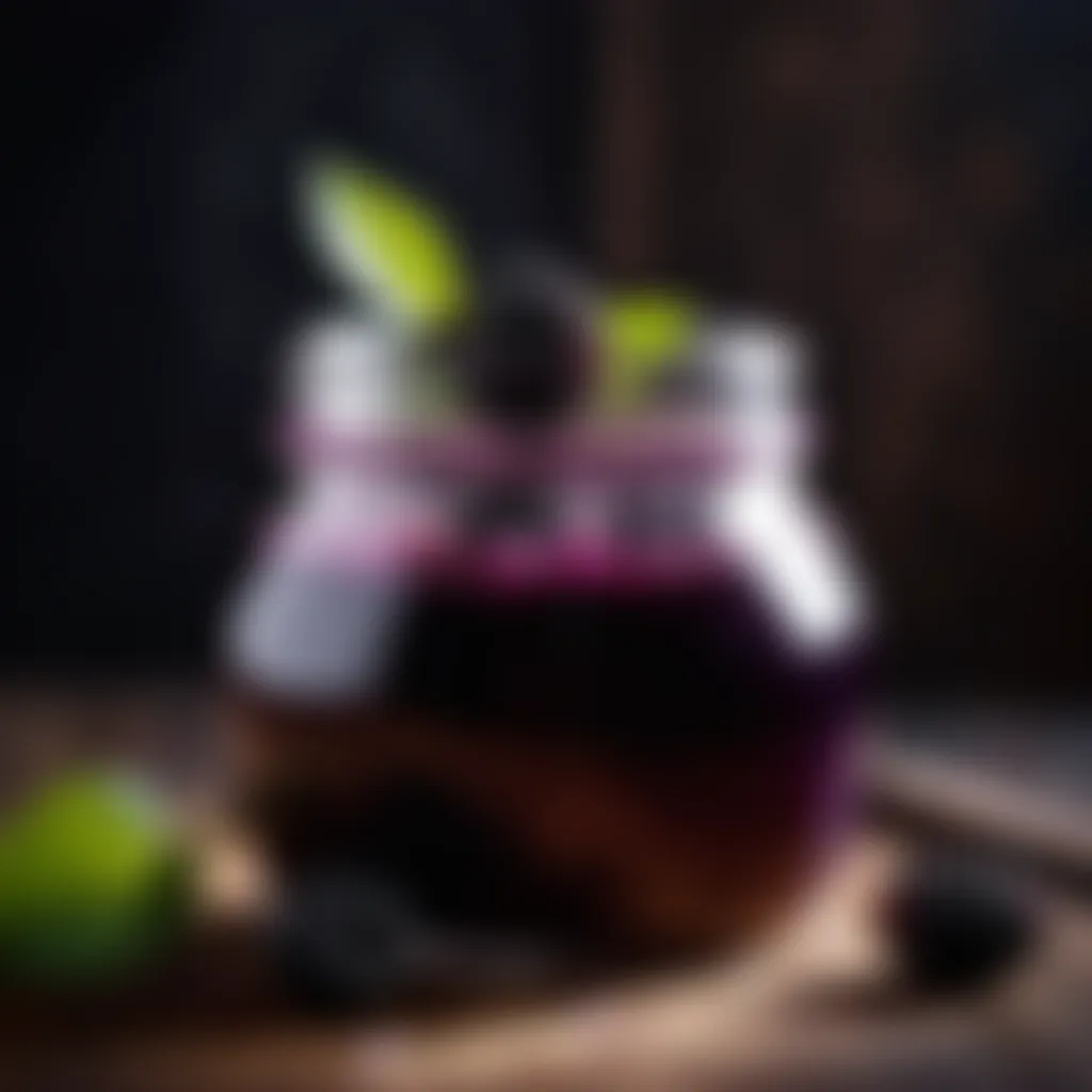 Aromatic blackberry infusion process