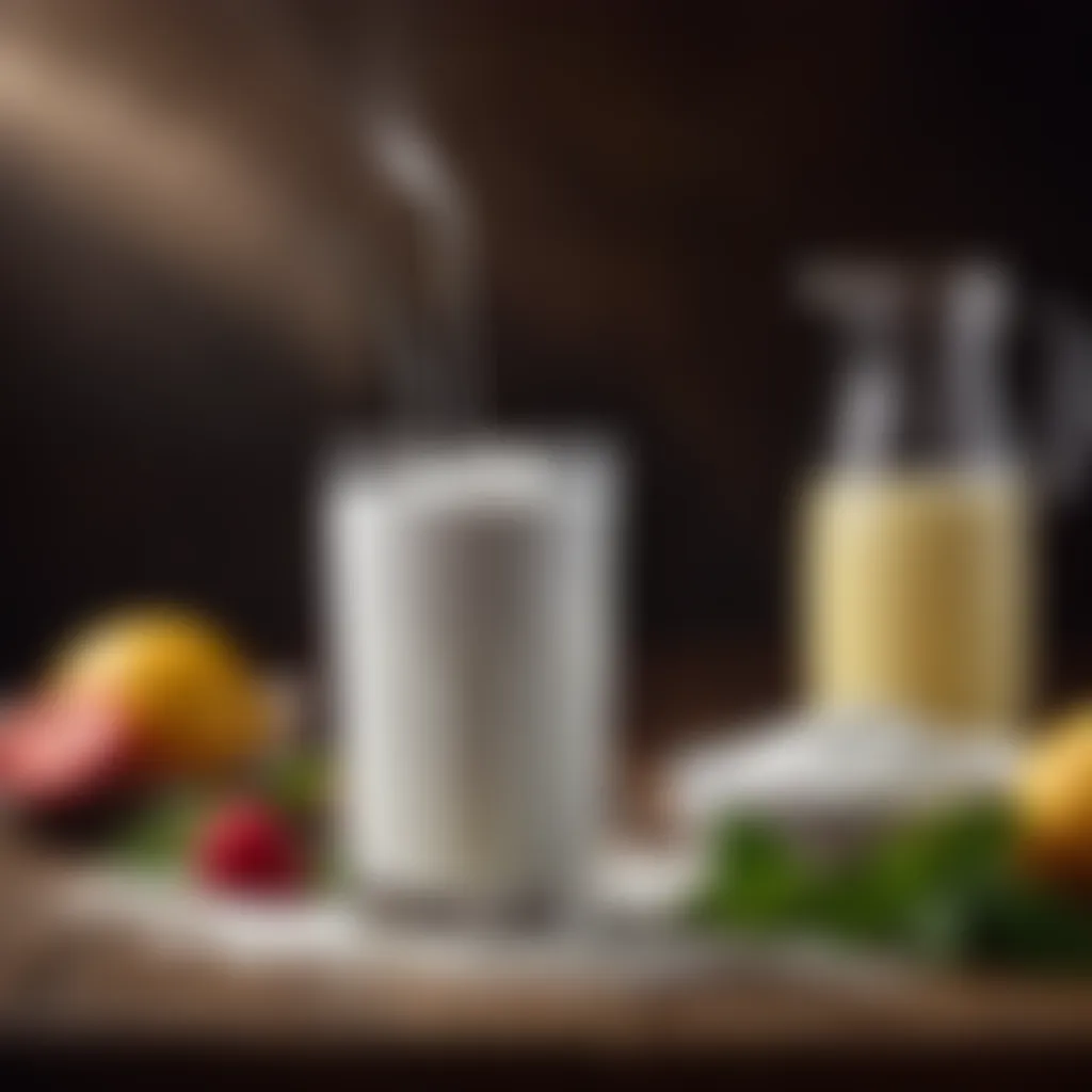 Blending Yogurt and Water Blending yogurt and water to make ayran