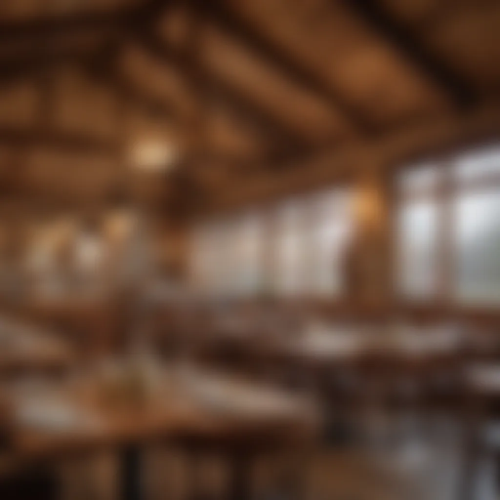 Rustic dining atmosphere at Bob Evans restaurant