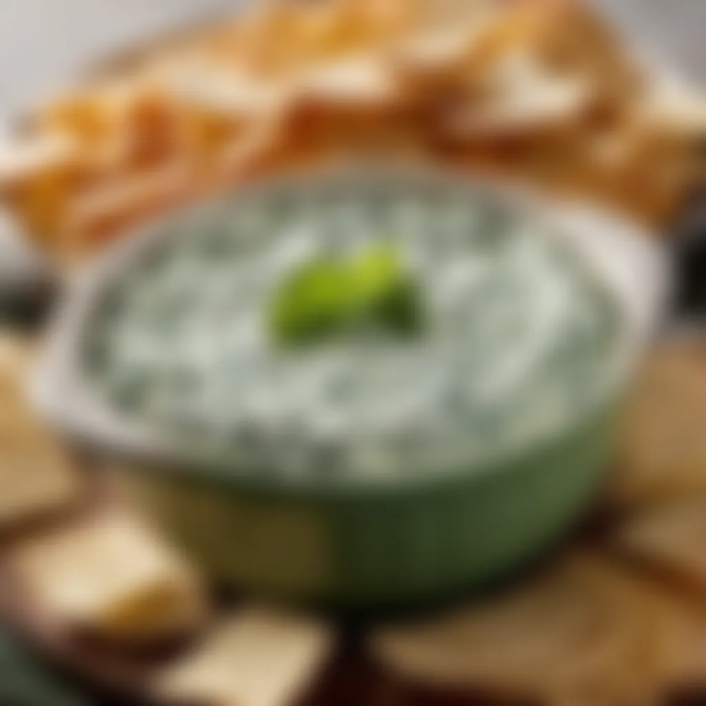 Bowl of Creamy Spinach Dip